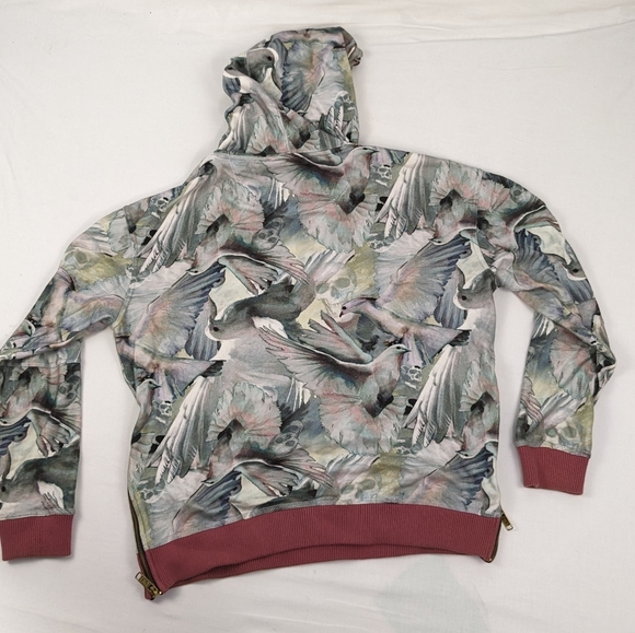 PLAYCLOTHS MENS LONG SLEEVE DOVE PULLOVER HOODIE SIZE MEDIUM - Picture 2 of 8